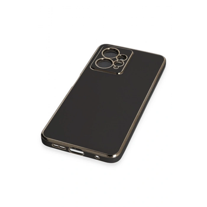 Newface Xiaomi Redmi Note 12 4G Kılıf Volet Silikon - Siyah