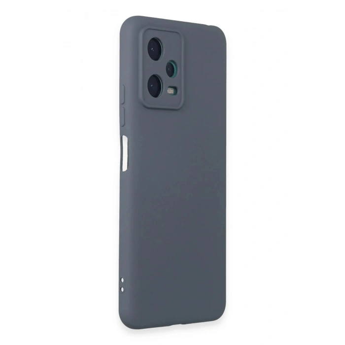 Newface Xiaomi Redmi Note 12 5G Kılıf Nano içi Kadife Silikon - Gri