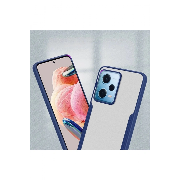 Newface Xiaomi Redmi Note 12 5G Kılıf Platin Silikon - Lacivert