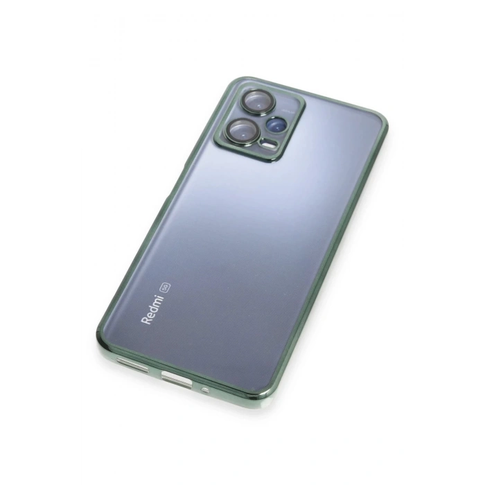 Newface Xiaomi Redmi Note 12 5G Kılıf Razer Lensli Silikon - Yeşil