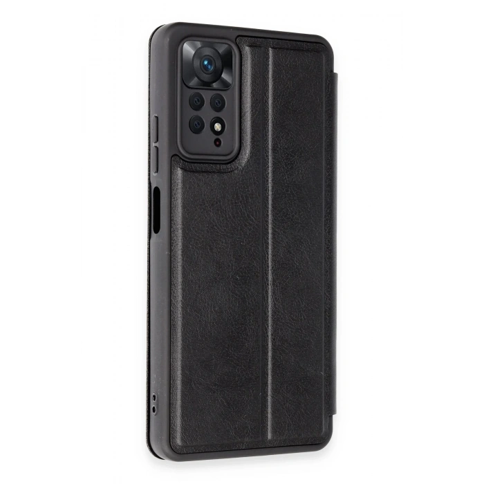 Newface Xiaomi Redmi Note 12 Pro 4G Kılıf Flip Cover - Siyah