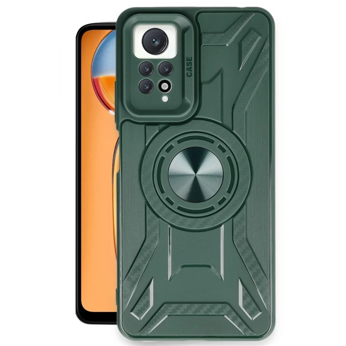 Newface Xiaomi Redmi Note 12 Pro 4G Kılıf Lincoln Silikon - Koyu Yeşil