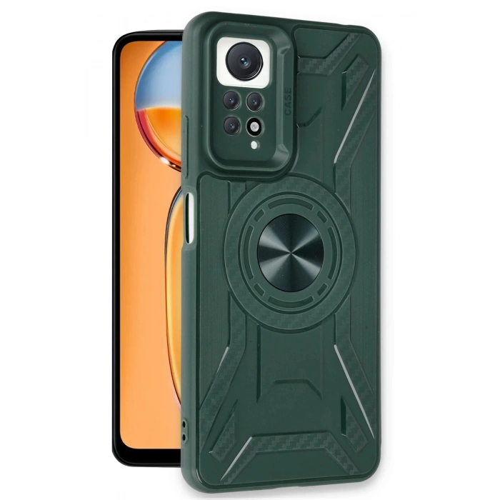 Newface Xiaomi Redmi Note 12 Pro 4G Kılıf Lincoln Silikon - Koyu Yeşil