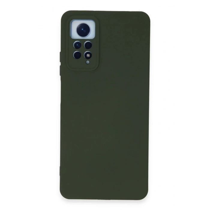 Newface Xiaomi Redmi Note 12 Pro 4G Kılıf Nano içi Kadife Silikon - Koyu Yeşil