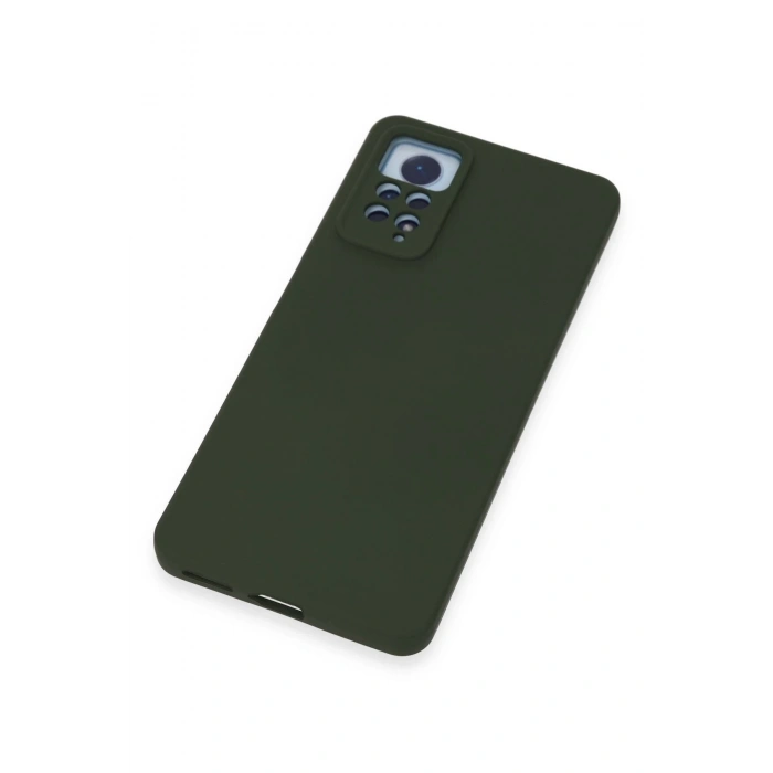 Newface Xiaomi Redmi Note 12 Pro 4G Kılıf Nano içi Kadife Silikon - Koyu Yeşil