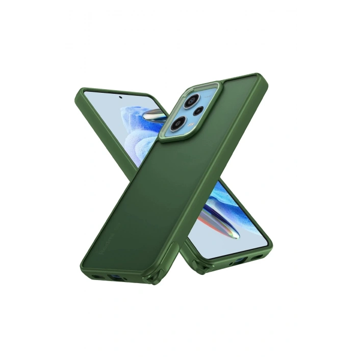 Newface Xiaomi Redmi Note 12 Pro 5G Kılıf Elegant Kapak - Yeşil