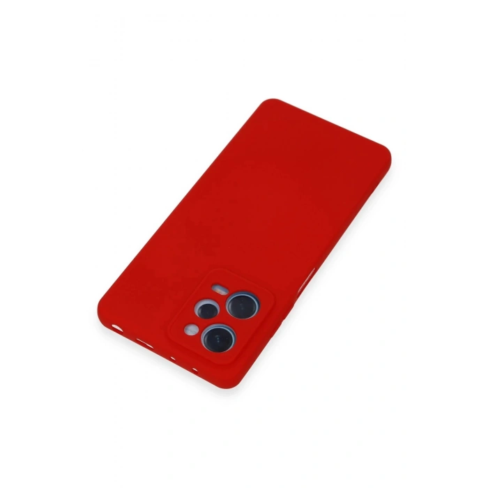 Newface Xiaomi Redmi Note 12 Pro 5G Kılıf Nano içi Kadife Silikon - Kırmızı