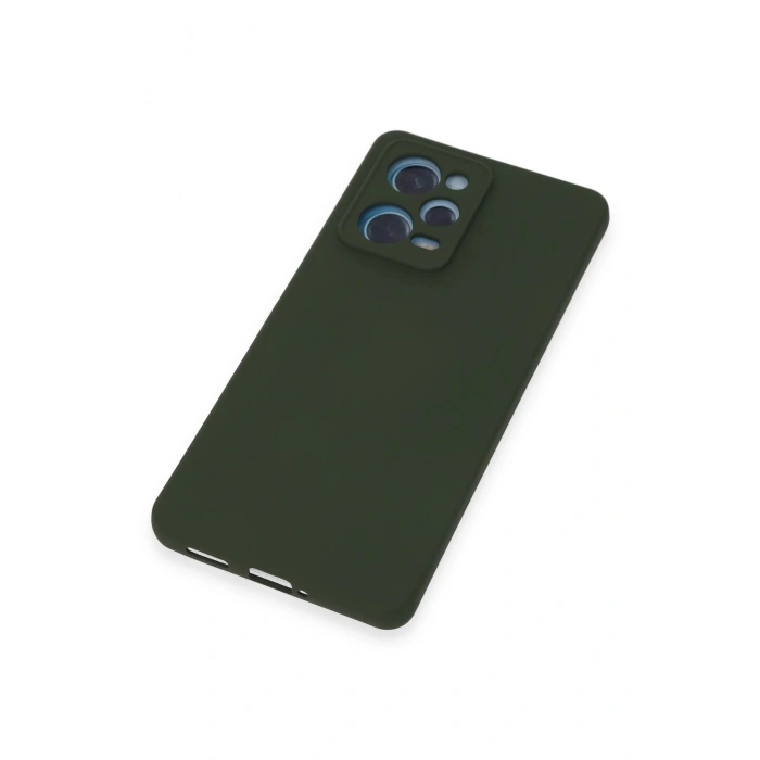 Newface Xiaomi Redmi Note 12 Pro 5G Kılıf Nano içi Kadife Silikon - Koyu Yeşil