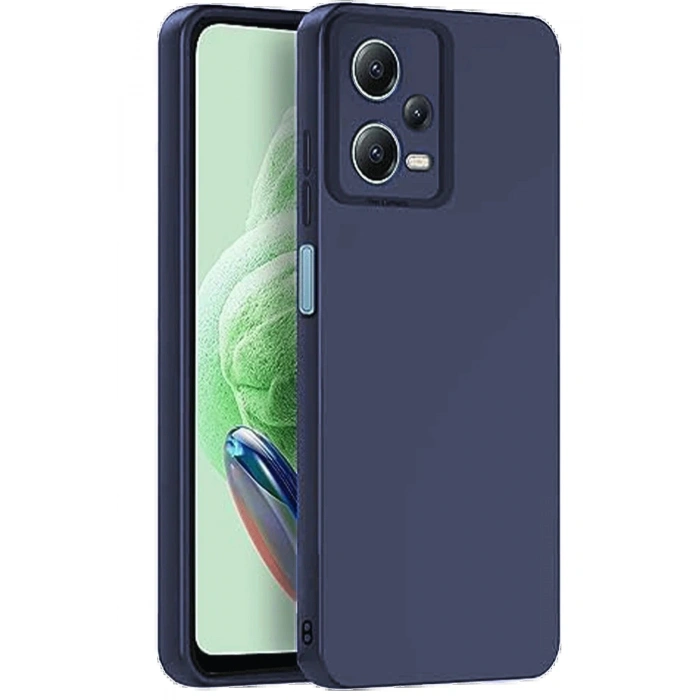 Newface Xiaomi Redmi Note 12 Pro 5G Kılıf Nano içi Kadife Silikon - Lacivert