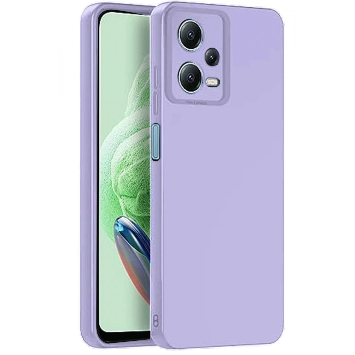 Newface Xiaomi Redmi Note 12 Pro 5G Kılıf Nano içi Kadife Silikon - Lila