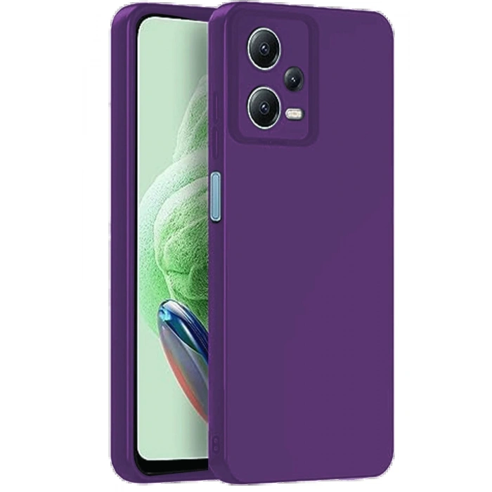 Newface Xiaomi Redmi Note 12 Pro 5G Kılıf Nano içi Kadife Silikon - Mor