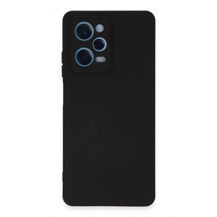 Newface Xiaomi Redmi Note 12 Pro 5G Kılıf Nano içi Kadife Silikon - Siyah