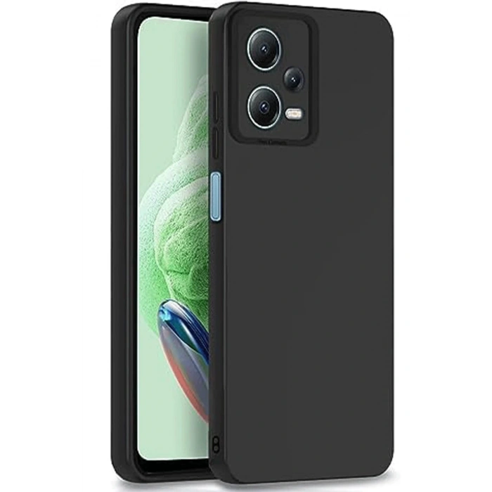 Newface Xiaomi Redmi Note 12 Pro 5G Kılıf Nano içi Kadife Silikon - Siyah