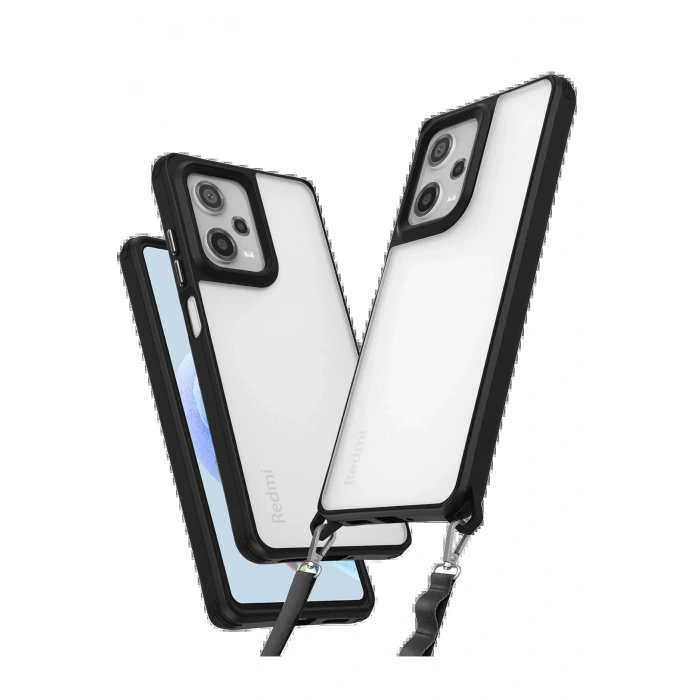 Newface Xiaomi Redmi Note 12 Pro 5G Kılıf Penta Silikon Kılıf - Siyah