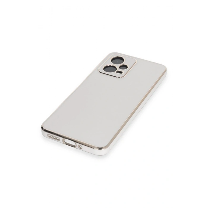 Newface Xiaomi Redmi Note 12 Pro 5G Kılıf Volet Silikon - Beyaz