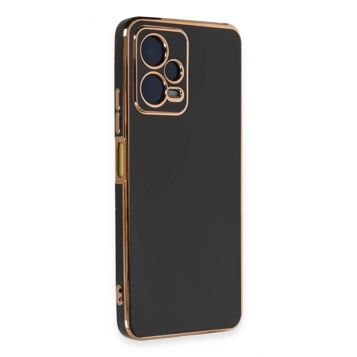 Newface Xiaomi Redmi Note 12 Pro 5G Kılıf Volet Silikon - Siyah