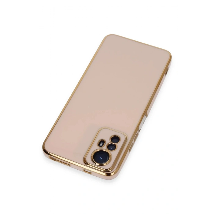 Newface Xiaomi Redmi Note 12S Kılıf Volet Silikon - Pembe