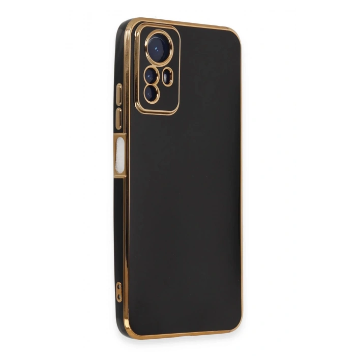 Newface Xiaomi Redmi Note 12S Kılıf Volet Silikon - Siyah