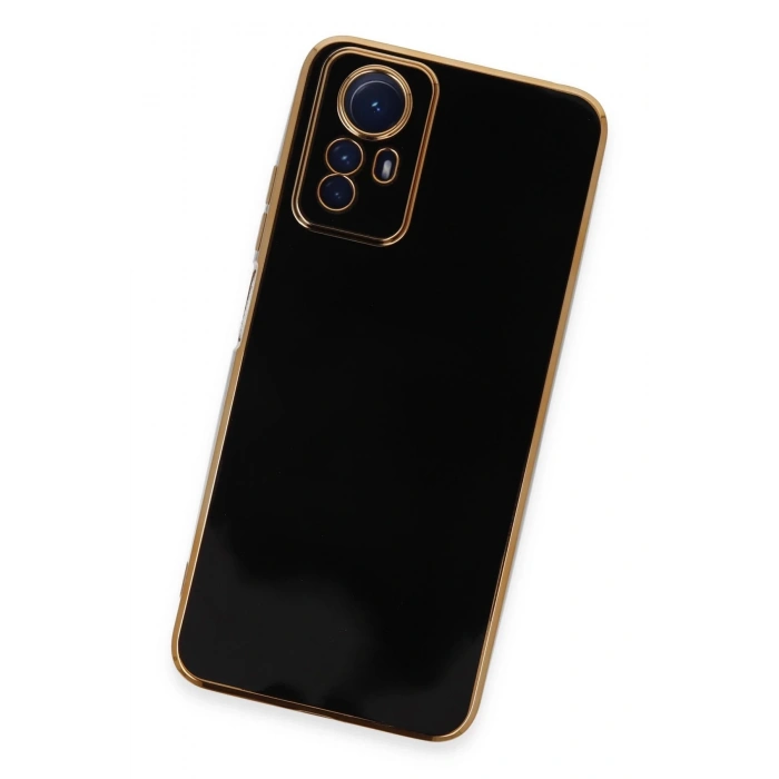 Newface Xiaomi Redmi Note 12S Kılıf Volet Silikon - Siyah