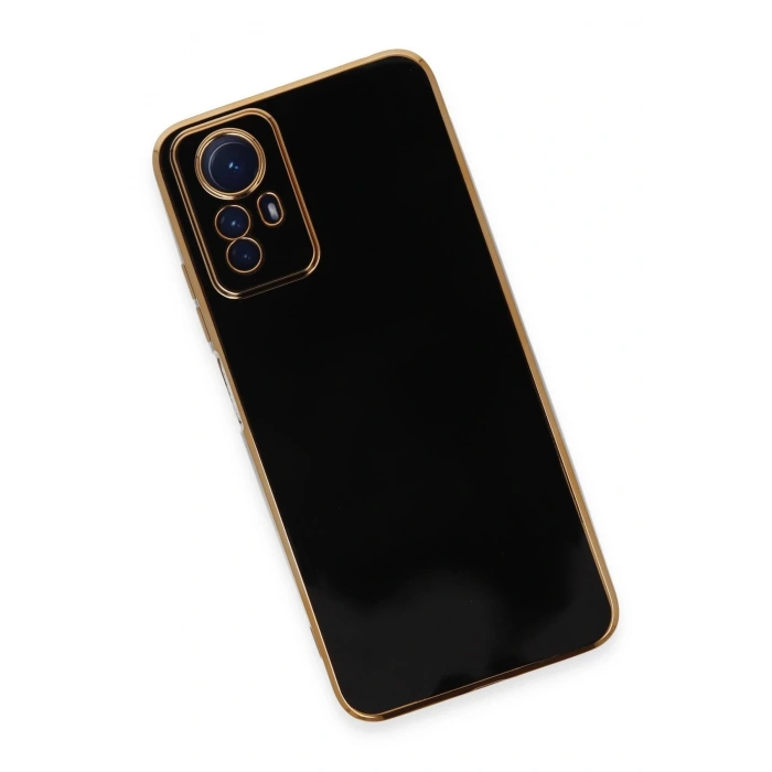 Newface Xiaomi Redmi Note 12S Kılıf Volet Silikon - Siyah