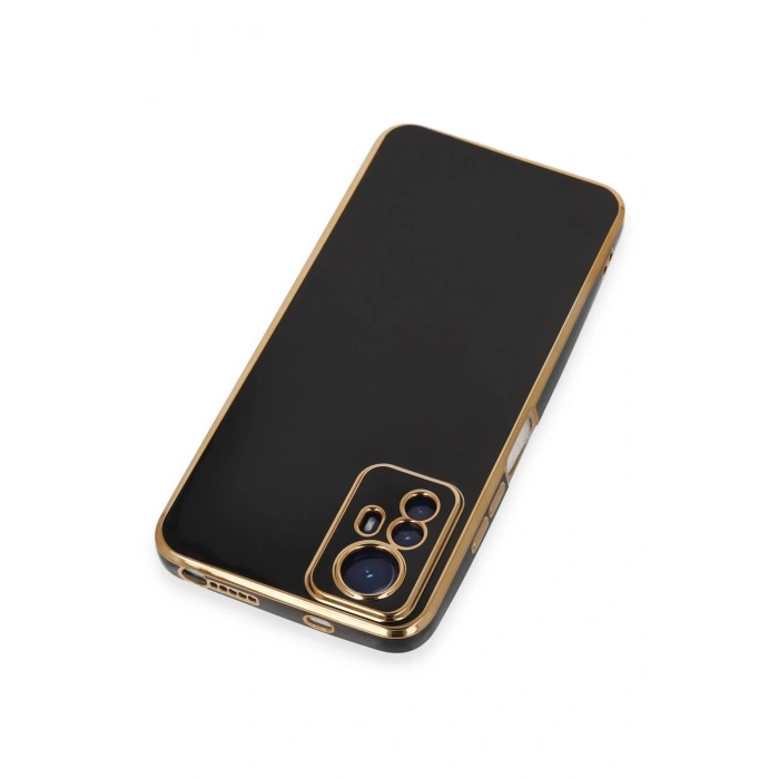 Newface Xiaomi Redmi Note 12S Kılıf Volet Silikon - Siyah