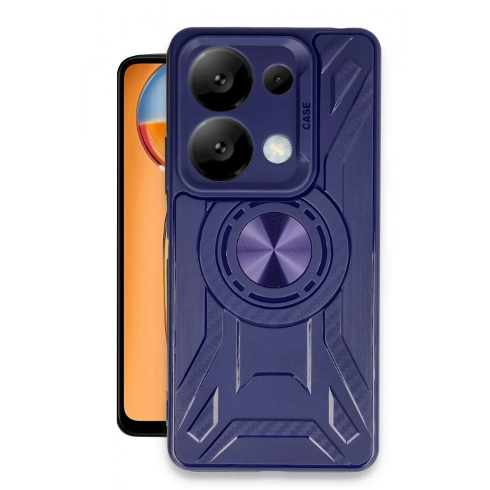 Newface Xiaomi Redmi Note 13 4G Kılıf Lincoln Silikon - Lacivert