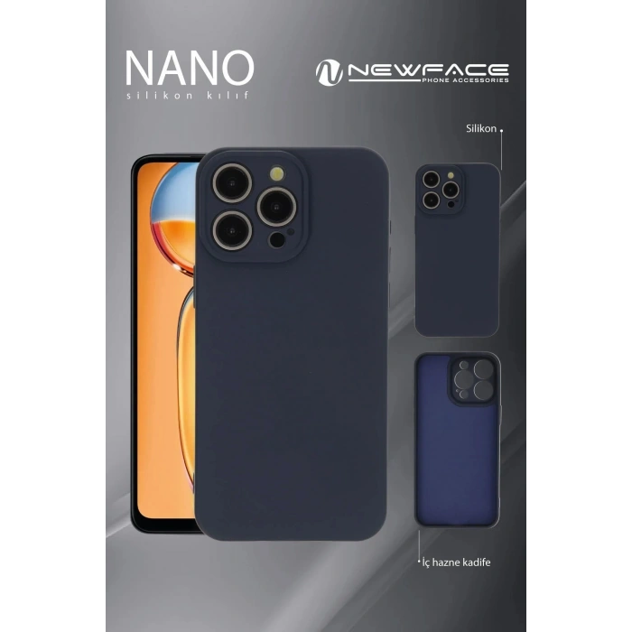 Newface Xiaomi Redmi Note 13 4G Kılıf Nano içi Kadife Silikon - Mor