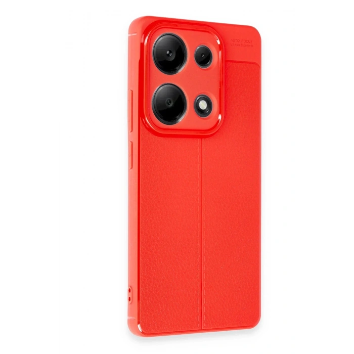 Newface Xiaomi Redmi Note 13 Pro 4G Kılıf Auto Focus Kapak - Kırmızı