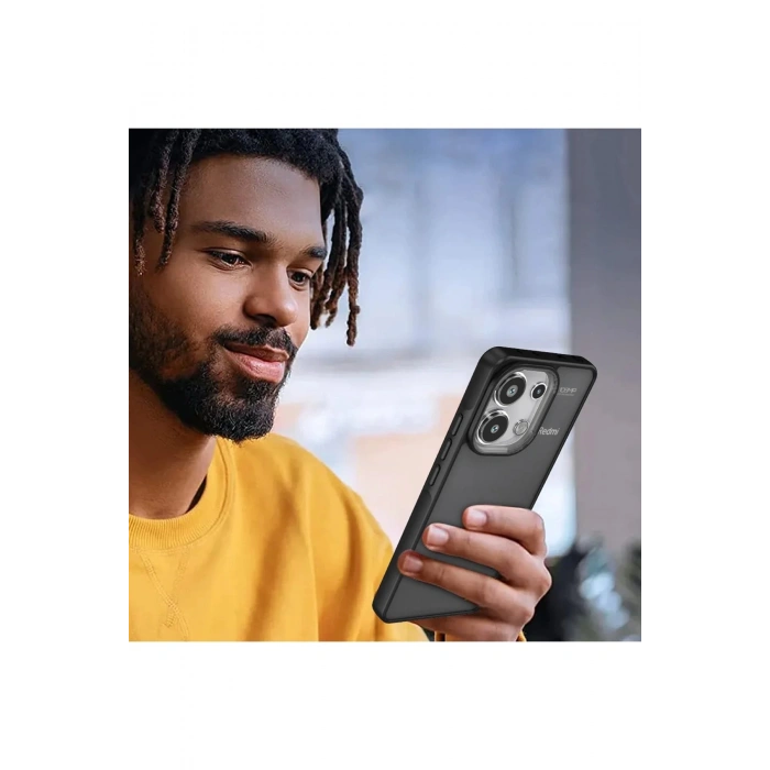 Newface Xiaomi Redmi Note 13 Pro 4G Kılıf Elegant Kapak - Pudra