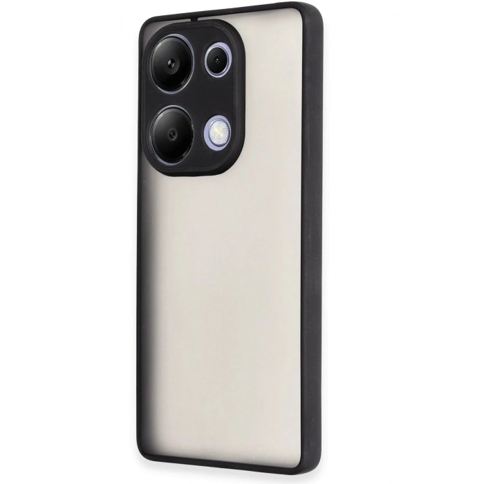 Newface Xiaomi Redmi Note 13 Pro 4G Kılıf Montreal Silikon Kapak - Siyah