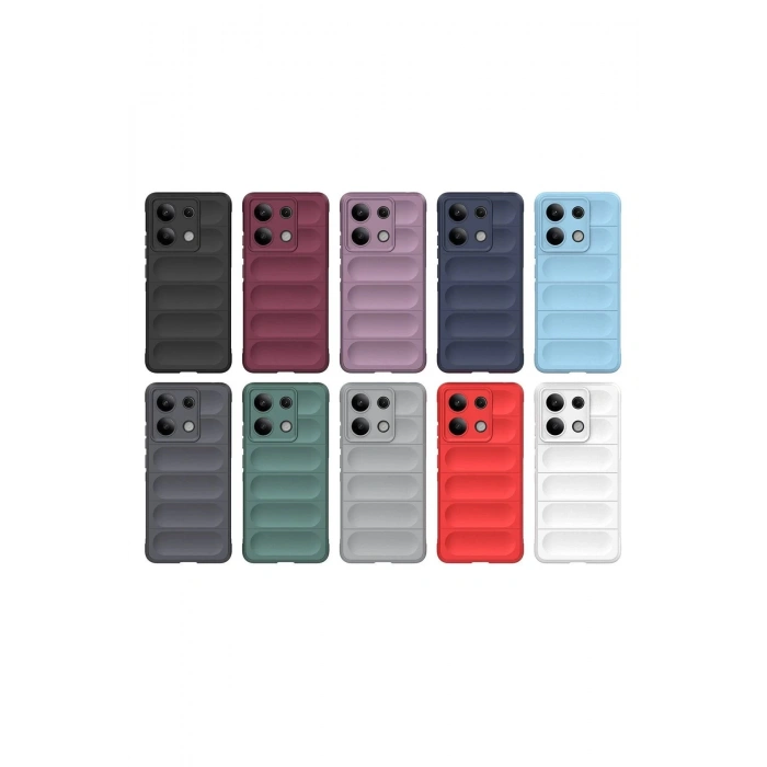 Newface Xiaomi Redmi Note 13 Pro 4G Kılıf Optimum Silikon - Kırmızı