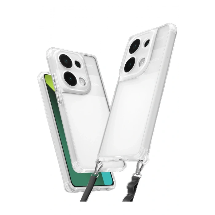 Newface Xiaomi Redmi Note 13 Pro 4G Kılıf Penta Silikon Kılıf - Şeffaf