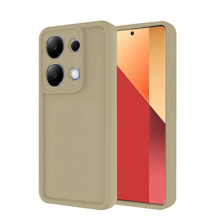 Newface Xiaomi Redmi Note 13 Pro 4G Kılıf Viera Silikon - Krem