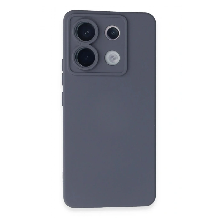 Newface Xiaomi Redmi Note 13 Pro 5G Kılıf Nano içi Kadife Silikon - Gri