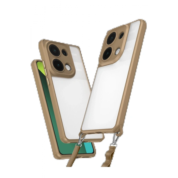 Newface Xiaomi Redmi Note 13 Pro 5G Kılıf Penta Silikon Kılıf - Çöl Titanyum