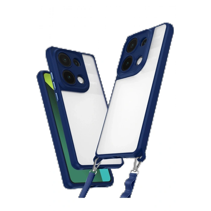 Newface Xiaomi Redmi Note 13 Pro 5G Kılıf Penta Silikon Kılıf - Lacivert