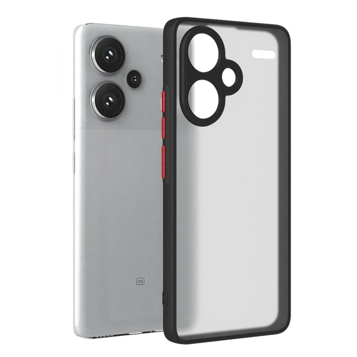 Newface Xiaomi Redmi Note 13 Pro Plus Kılıf Montreal Silikon Kapak - Siyah