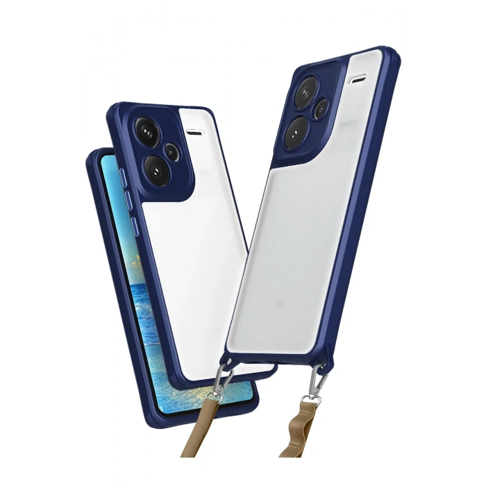 Newface Xiaomi Redmi Note 13 Pro Plus Kılıf Penta Silikon Kılıf - Lacivert