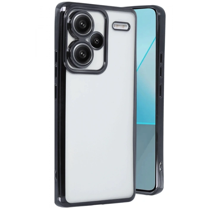 Newface Xiaomi Redmi Note 13 Pro Plus Kılıf Razer Lensli Silikon - Siyah