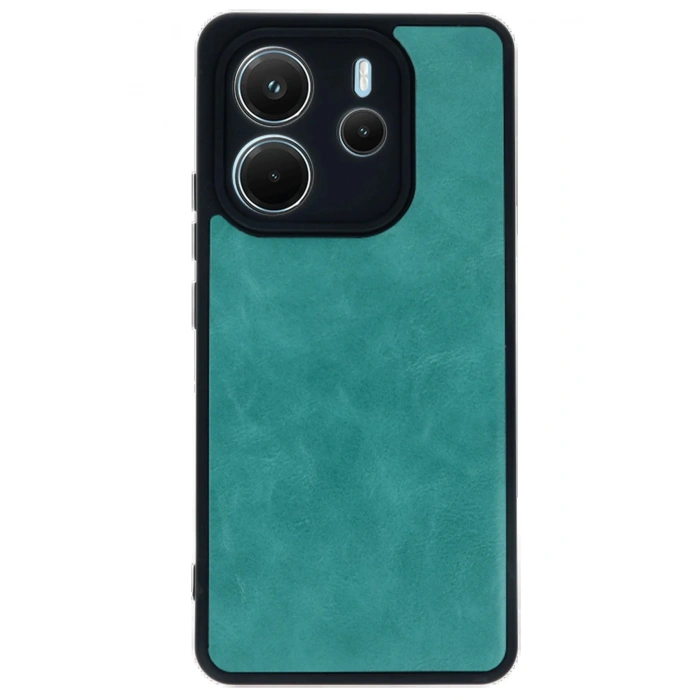 Newface Xiaomi Redmi Note 14 4G Kılıf Aras Deri Kapak - Açık Yeşil