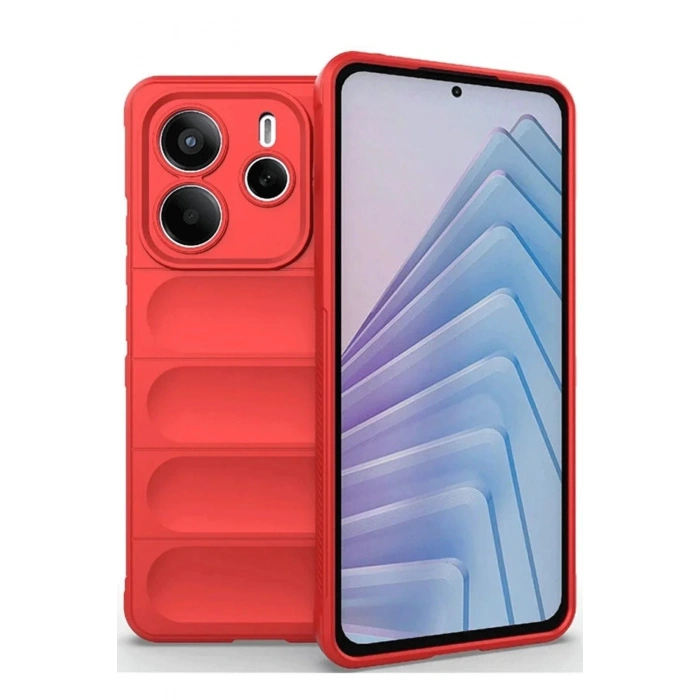 Newface Xiaomi Redmi Note 14 4G Kılıf Optimum Silikon - Kırmızı