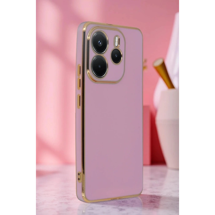 Newface Xiaomi Redmi Note 14 4G Kılıf Volet Silikon - Mor