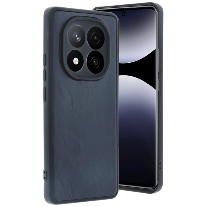 Newface Xiaomi Redmi Note 14 Pro 4G Kılıf Aras Deri Kapak - Lacivert