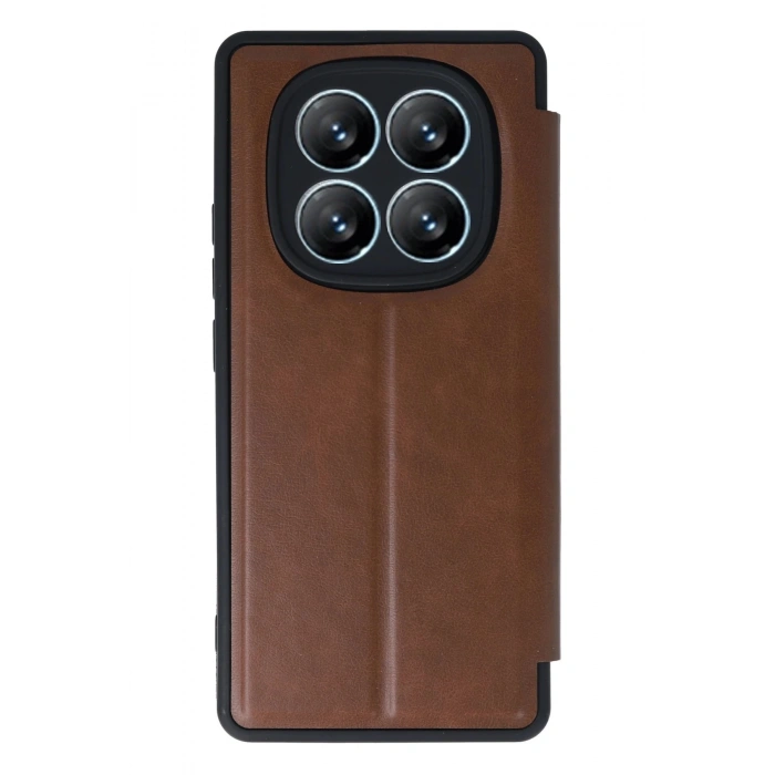 Newface Xiaomi Redmi Note 14 Pro 4G Kılıf Flip Cover - Taba