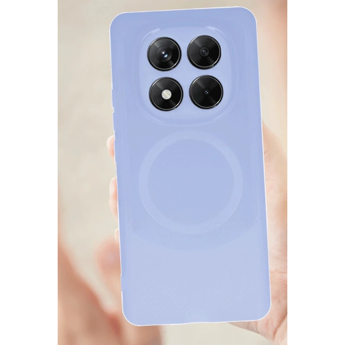 Newface Xiaomi Redmi Note 14 Pro 4G Kılıf Maya Karbon Kapak - Lila