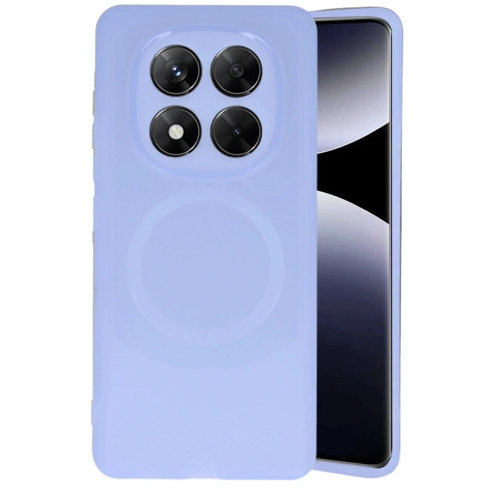 Newface Xiaomi Redmi Note 14 Pro 4G Kılıf Maya Karbon Kapak - Lila