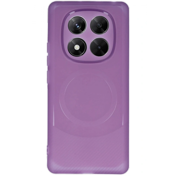 Newface Xiaomi Redmi Note 14 Pro 4G Kılıf Maya Karbon Kapak - Mürdüm