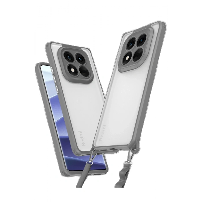 Newface Xiaomi Redmi Note 14 Pro 4G Kılıf Penta Silikon Kılıf - Titan Gri