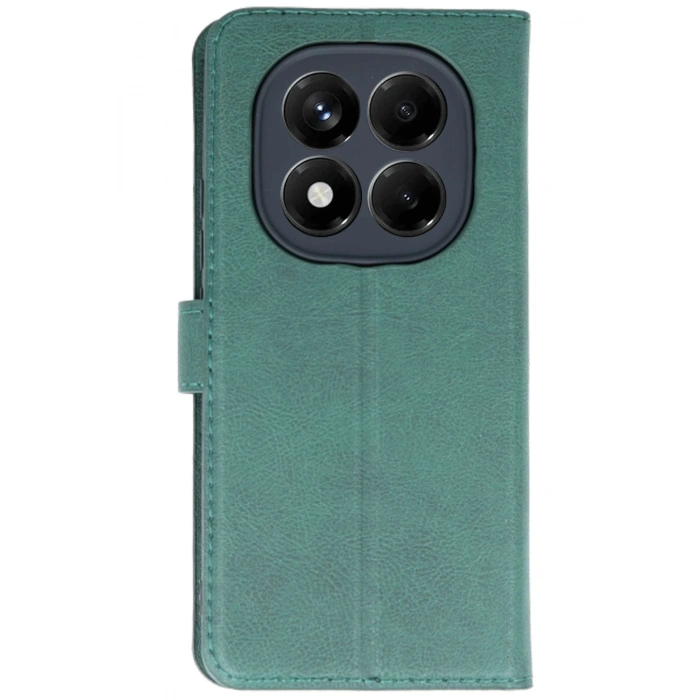 Newface Xiaomi Redmi Note 14 Pro 5G Kılıf Trend S Plus Kapaklı Kılıf - Yeşil