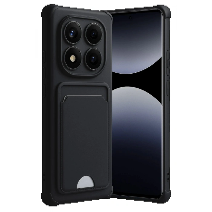 Newface Xiaomi Redmi Note 14 Pro Plus Kelvin Kartvizitli Silikon - Siyah